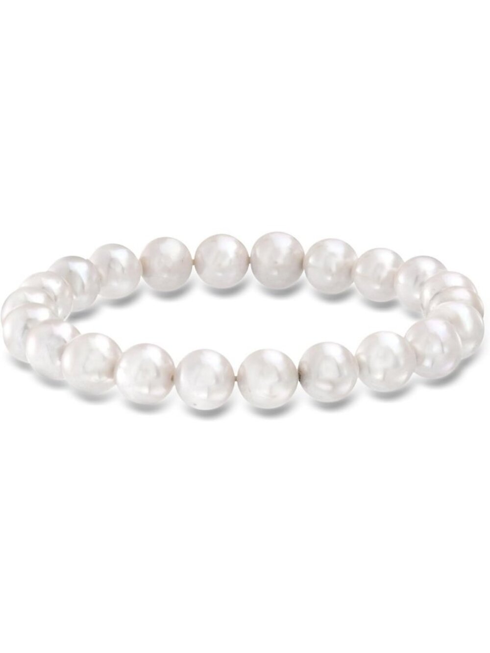 Elegant 8-8.5mm Cultured Pearl Stretch Bracelet - Timeless Jewelry Accessory